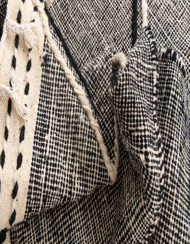 Detail image of  6' 1 x 9' 5  Hand Knotted Moroccan Wool Rug