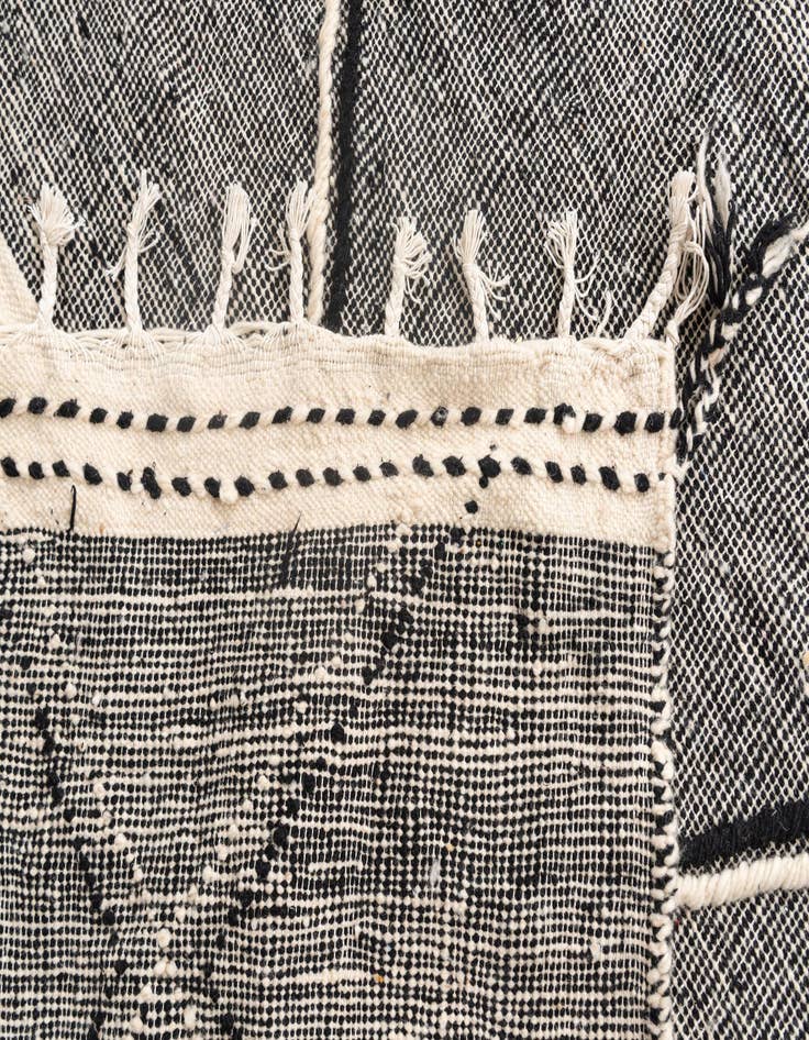 Detail image of  6' 1 x 9' 5  Hand Knotted Moroccan Wool Rug