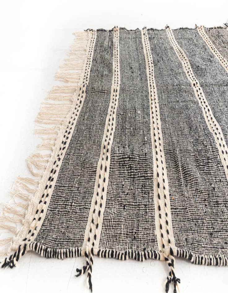 Detail image of  6' 4 x 9' 8  Hand Knotted Moroccan Wool Rug