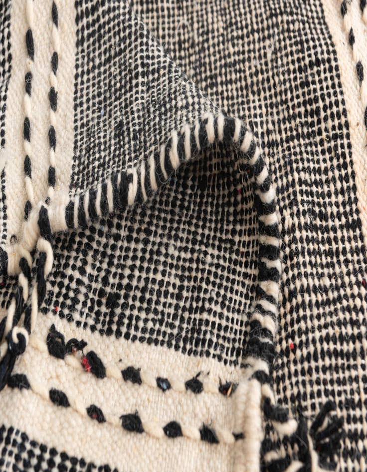 Detail image of  6' 4 x 9' 8  Hand Knotted Moroccan Wool Rug