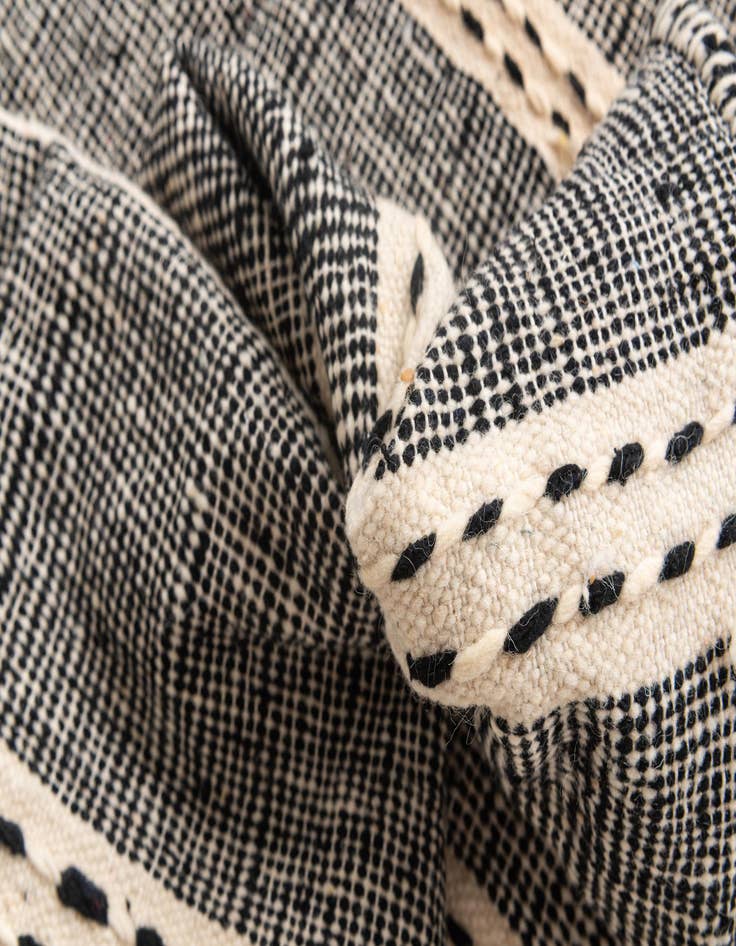 Detail image of  6' 4 x 9' 8  Hand Knotted Moroccan Wool Rug