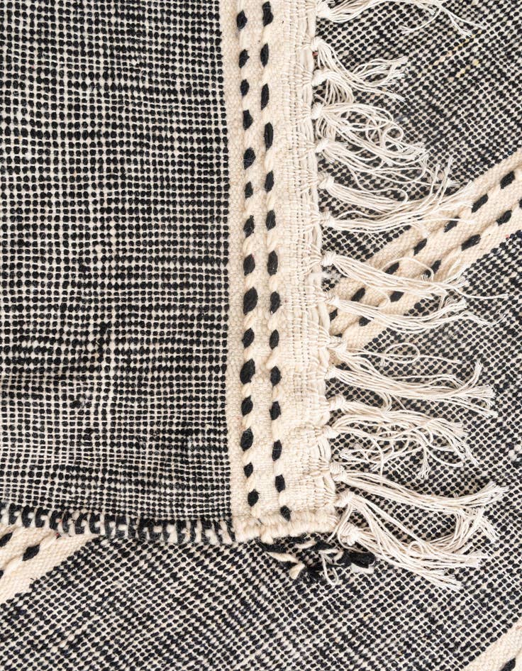 Detail image of  6' 4 x 9' 8  Hand Knotted Moroccan Wool Rug