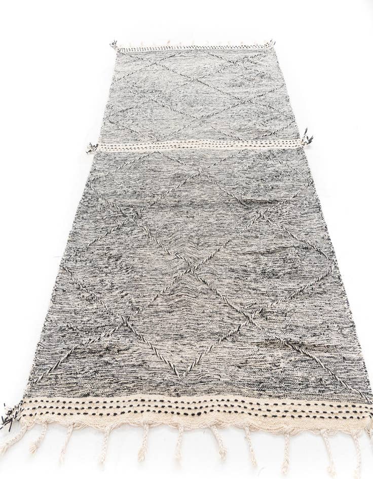 Detail image of  5' 10 x 9' 4  Hand Knotted Moroccan Wool Rug