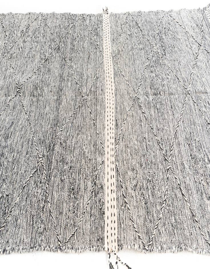 Detail image of  5' 10 x 9' 4  Hand Knotted Moroccan Wool Rug