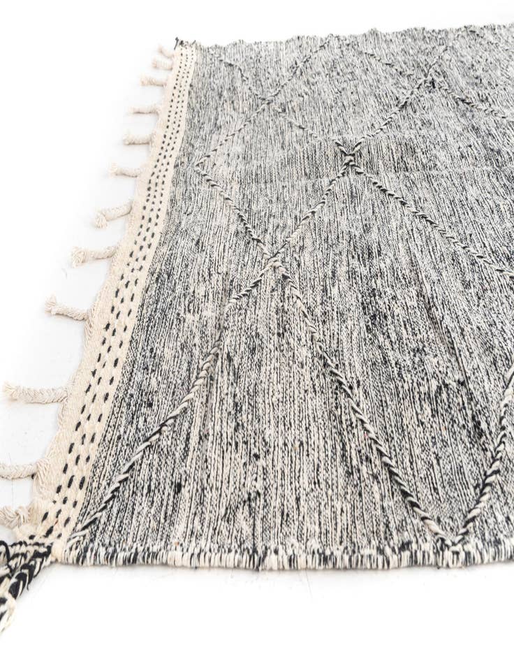 Detail image of  5' 10 x 9' 4  Hand Knotted Moroccan Wool Rug