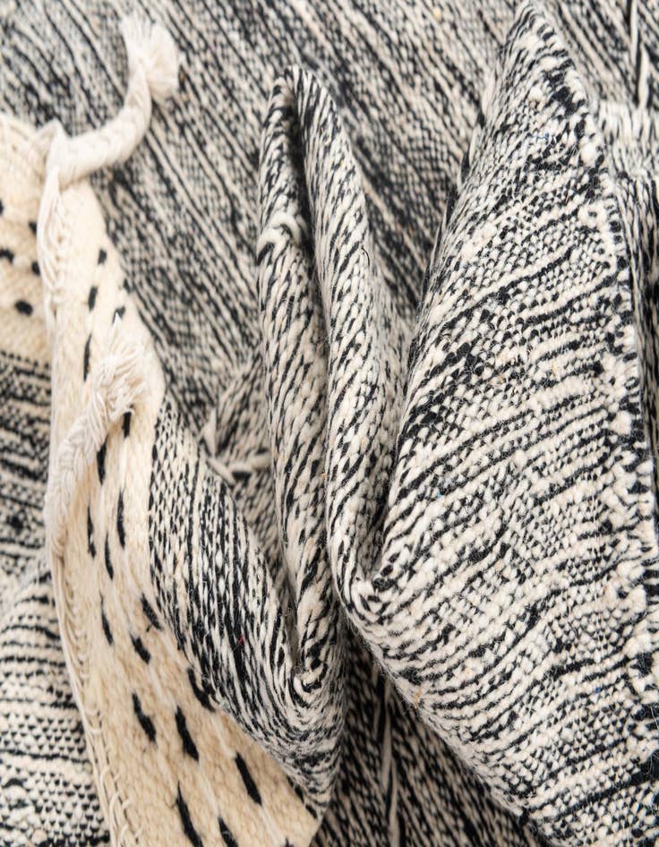 Detail image of  5' 10 x 9' 4  Hand Knotted Moroccan Wool Rug