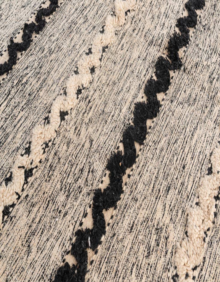 Detail image of  6' 6 x 9' 7  Hand Knotted Moroccan Wool Rug