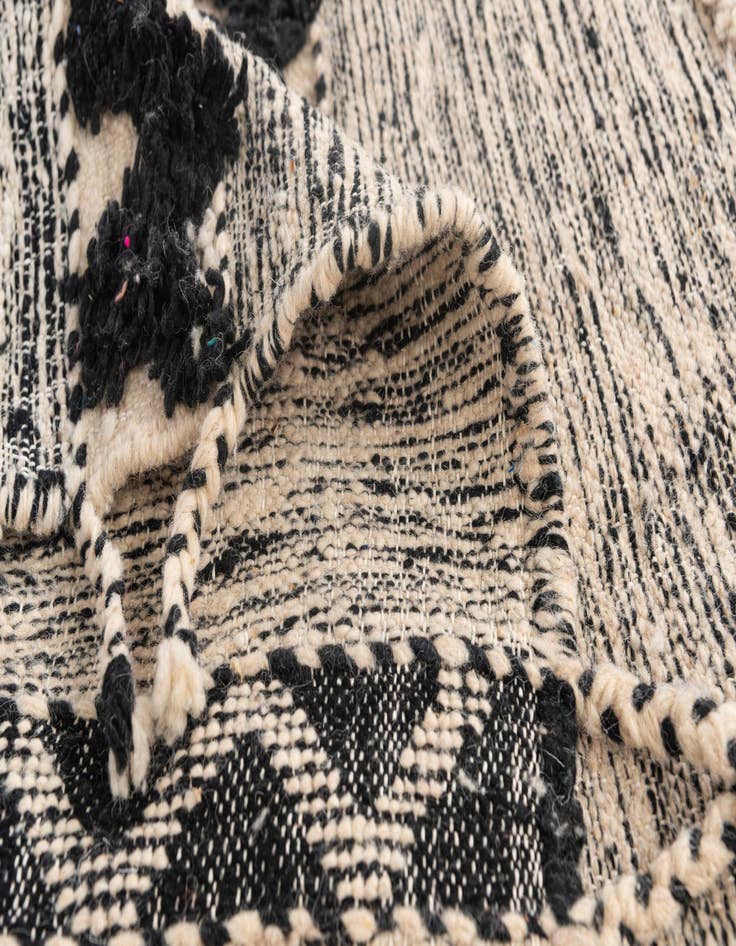 Detail image of  6' 6 x 9' 7  Hand Knotted Moroccan Wool Rug