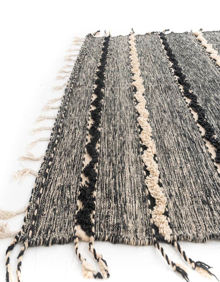 Detail image of  6' 9 x 9' 7  Hand Knotted Moroccan Wool Rug