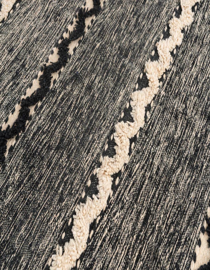 Detail image of  6' 9 x 9' 7  Hand Knotted Moroccan Wool Rug