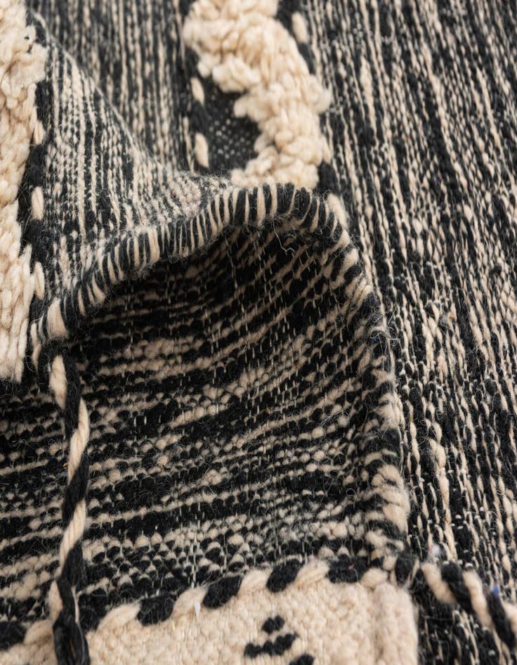 Detail image of  6' 9 x 9' 7  Hand Knotted Moroccan Wool Rug