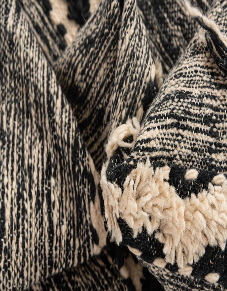 Detail image of  6' 9 x 9' 7  Hand Knotted Moroccan Wool Rug