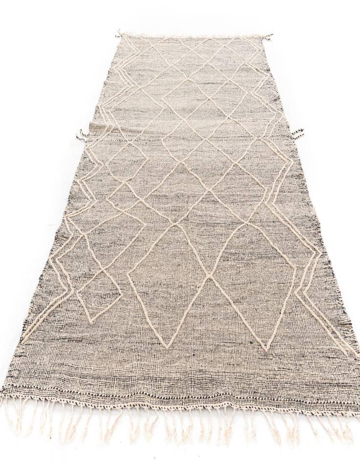 Detail image of  6' 4 x 10' 8  Hand Knotted Moroccan Wool Rug