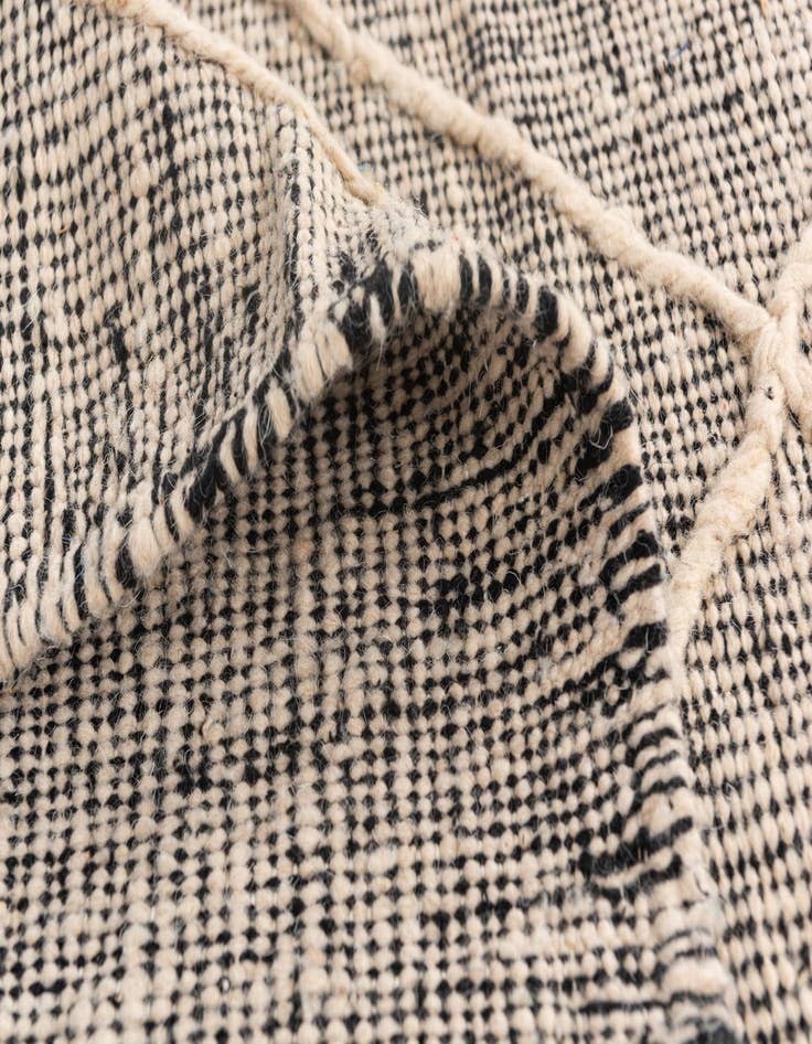 Detail image of  6' 4 x 10' 8  Hand Knotted Moroccan Wool Rug