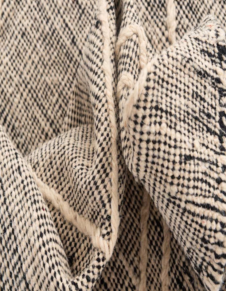 Detail image of  6' 4 x 10' 8  Hand Knotted Moroccan Wool Rug