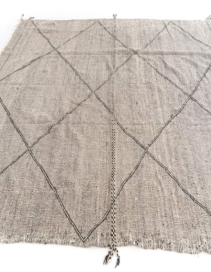 Detail image of  9' 7 x 13'  Hand Knotted Moroccan Wool Rug