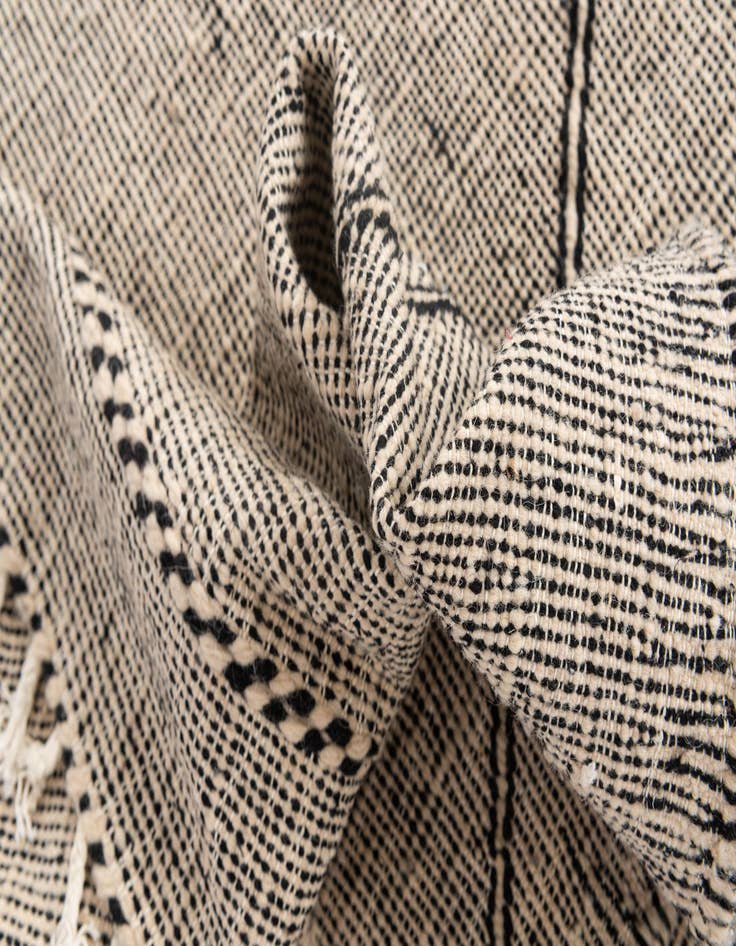 Detail image of  9' 7 x 13'  Hand Knotted Moroccan Wool Rug