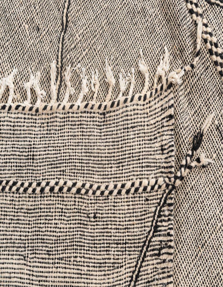 Detail image of  9' 7 x 13'  Hand Knotted Moroccan Wool Rug