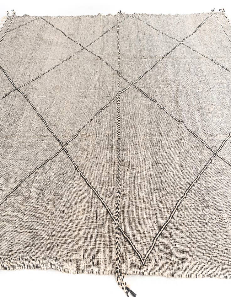 Detail image of  9' 5 x 13'  Hand Knotted Moroccan Wool Rug