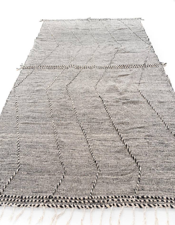 Detail image of  9' 6 x 12' 9  Hand Knotted Moroccan Wool Rug