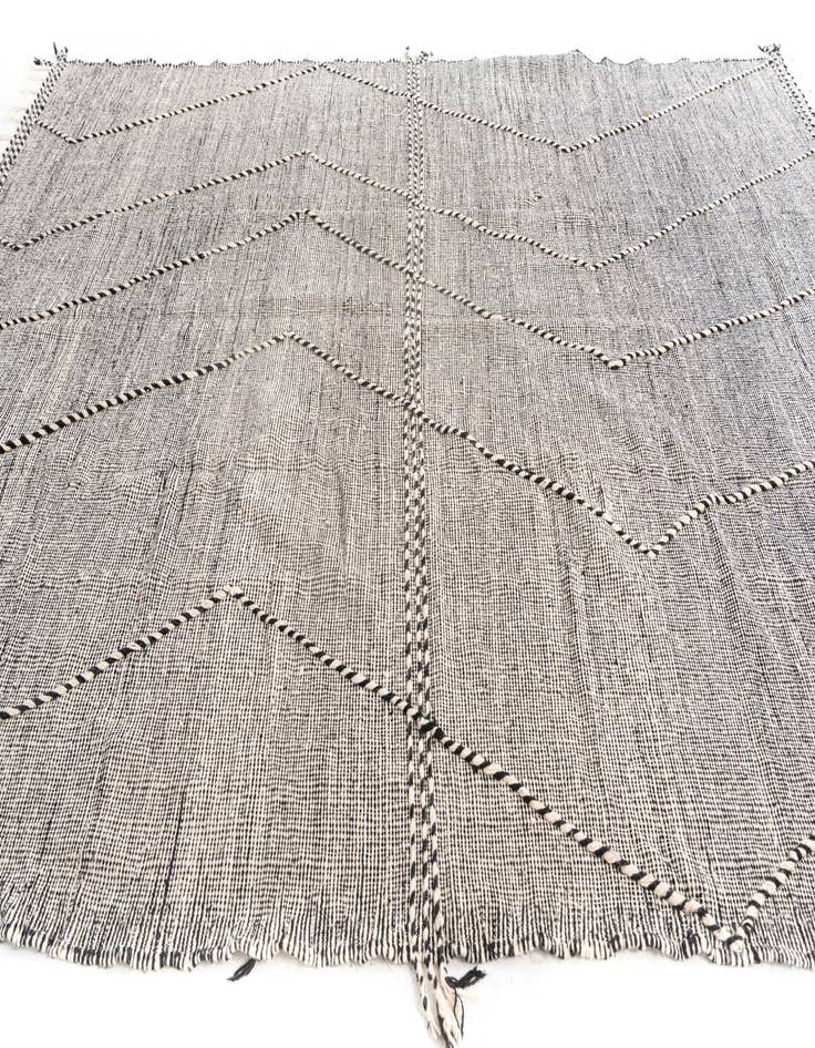 Detail image of  9' 6 x 12' 9  Hand Knotted Moroccan Wool Rug