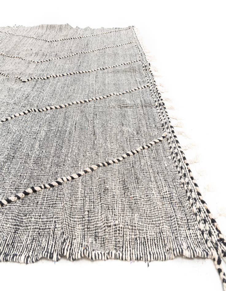 Detail image of  9' 6 x 12' 9  Hand Knotted Moroccan Wool Rug