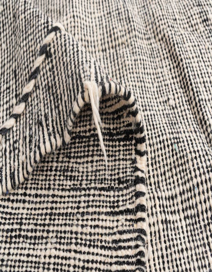 Detail image of  9' 6 x 12' 9  Hand Knotted Moroccan Wool Rug