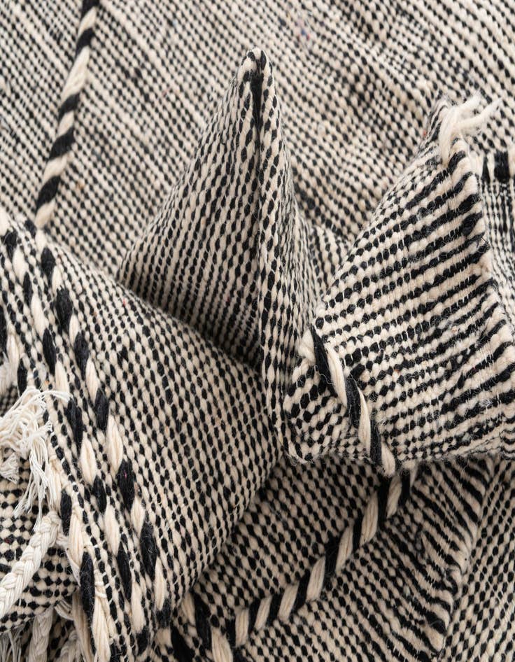 Detail image of  9' 6 x 12' 9  Hand Knotted Moroccan Wool Rug