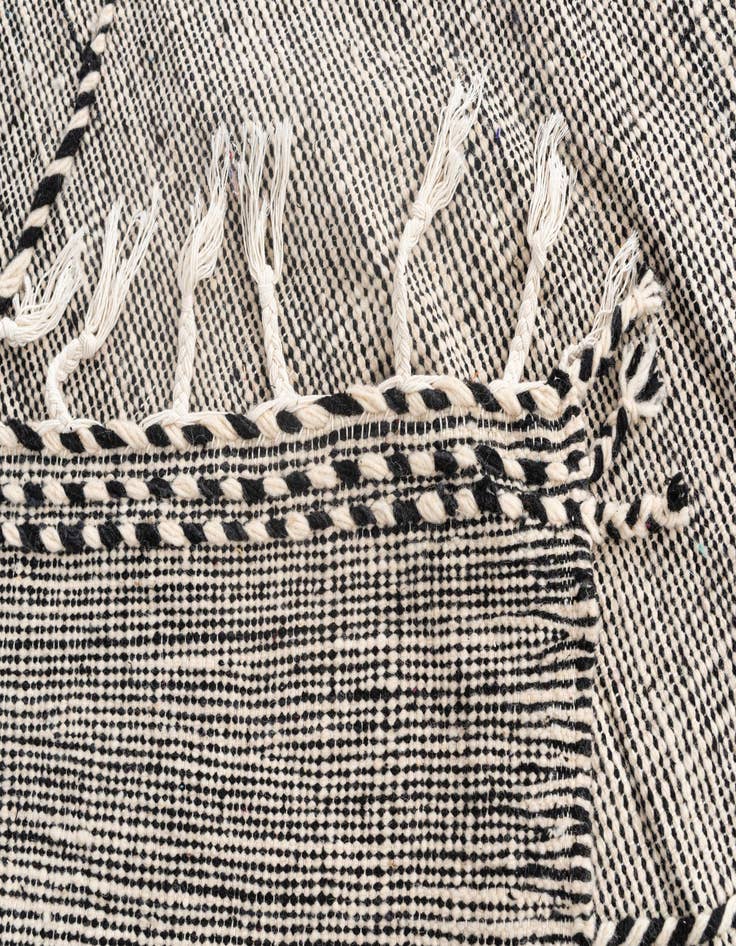 Detail image of  9' 6 x 12' 9  Hand Knotted Moroccan Wool Rug