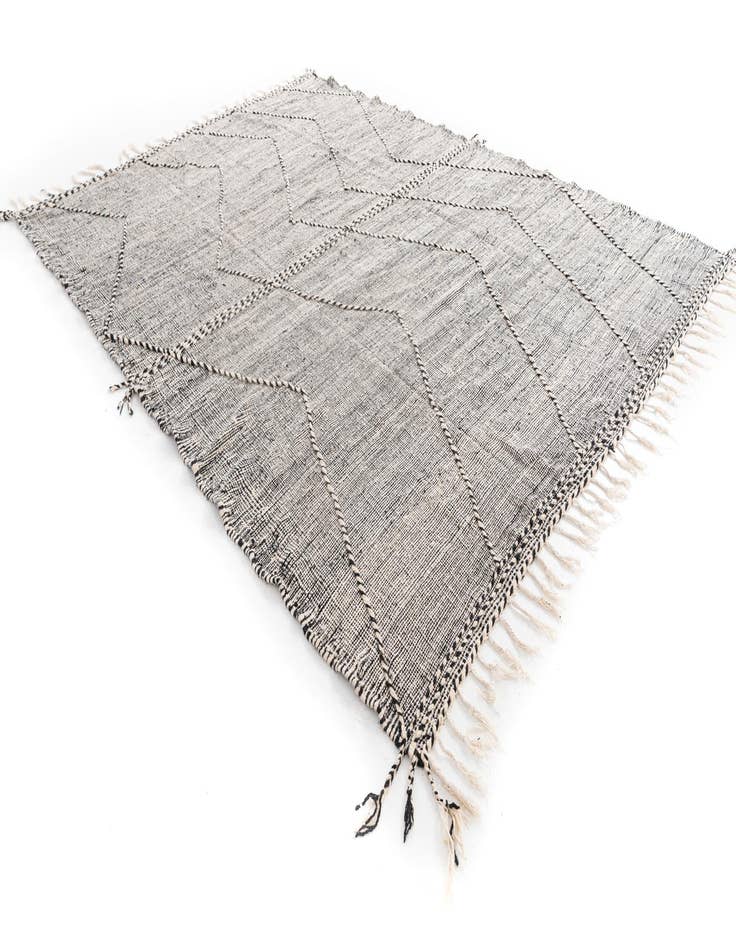 Detail image of  9' 10 x 13'  Hand Knotted Moroccan Wool Rug