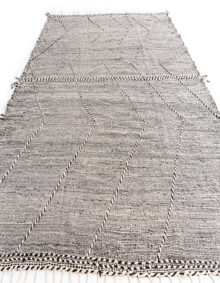 Detail image of  9' 10 x 13'  Hand Knotted Moroccan Wool Rug