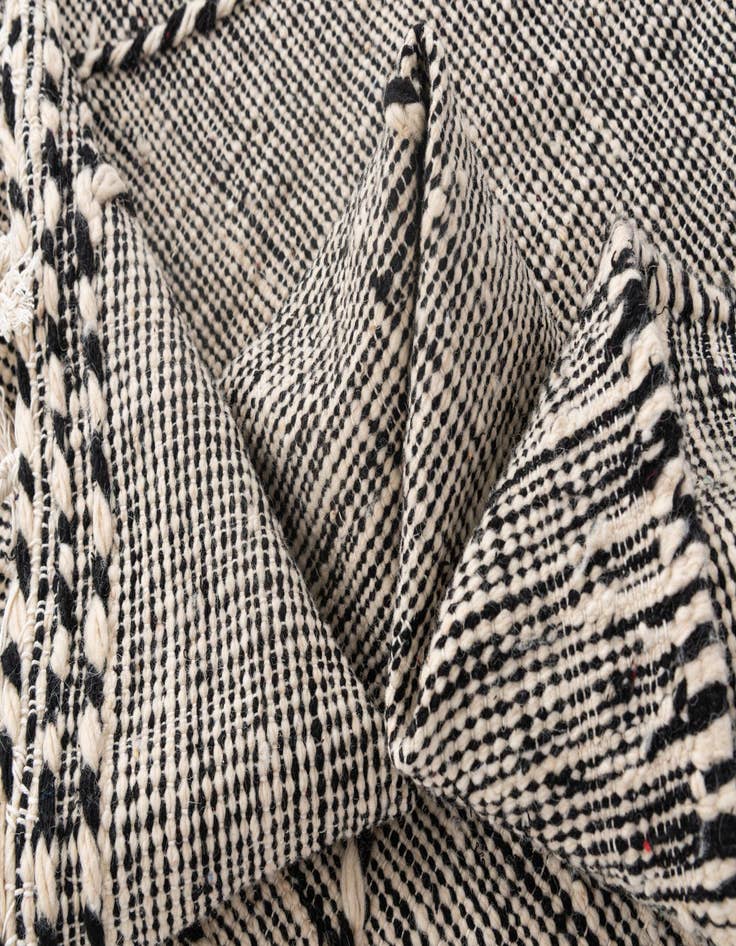 Detail image of  9' 10 x 13'  Hand Knotted Moroccan Wool Rug