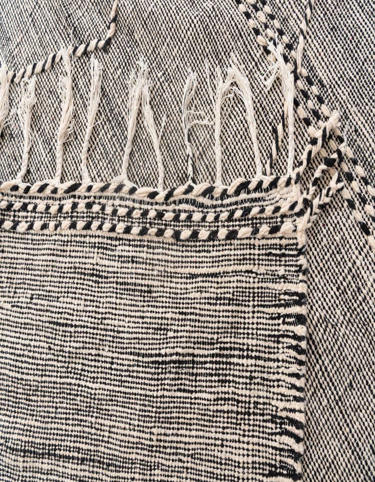 Detail image of  9' 10 x 13'  Hand Knotted Moroccan Wool Rug