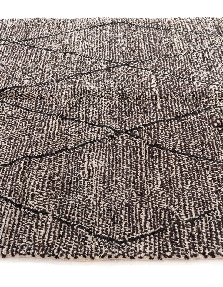 Detail image of  6' 7 x 9' 7  Hand Knotted Moroccan Wool Rug