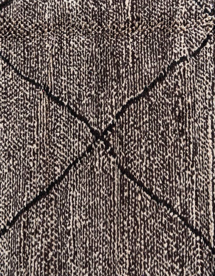 Detail image of  6' 7 x 9' 7  Hand Knotted Moroccan Wool Rug