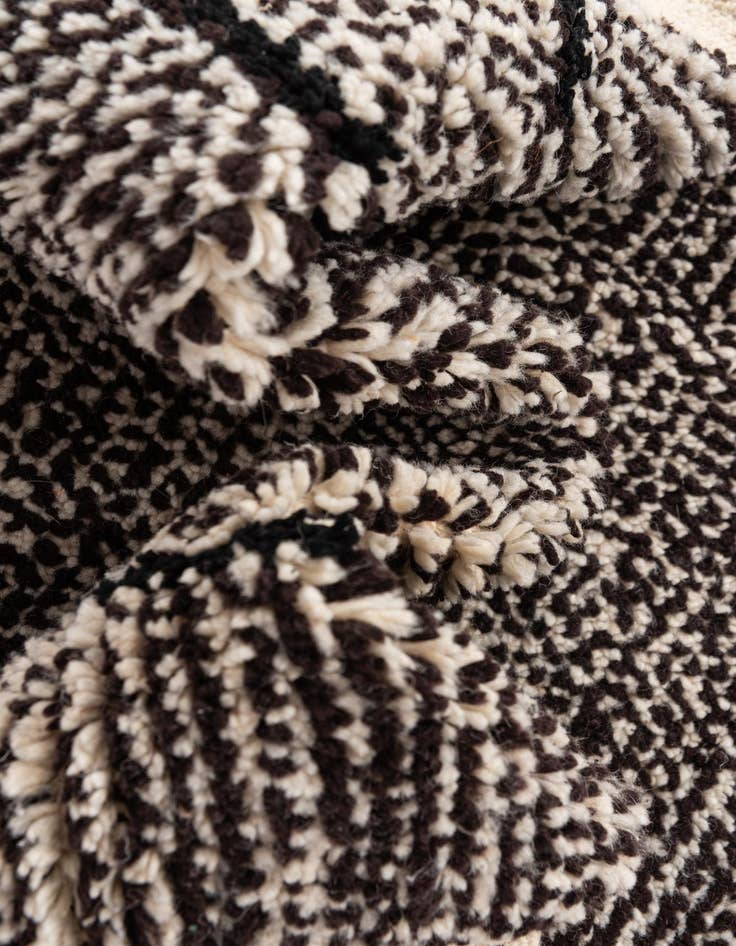 Detail image of  6' 7 x 9' 7  Hand Knotted Moroccan Wool Rug