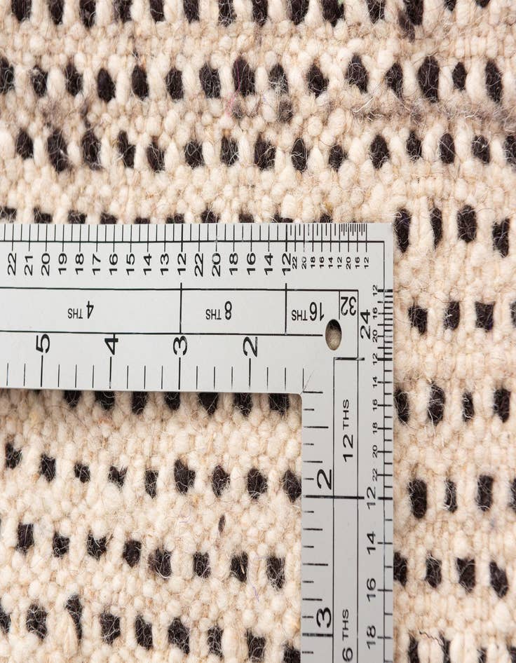 Detail image of  6' 7 x 9' 7  Hand Knotted Moroccan Wool Rug