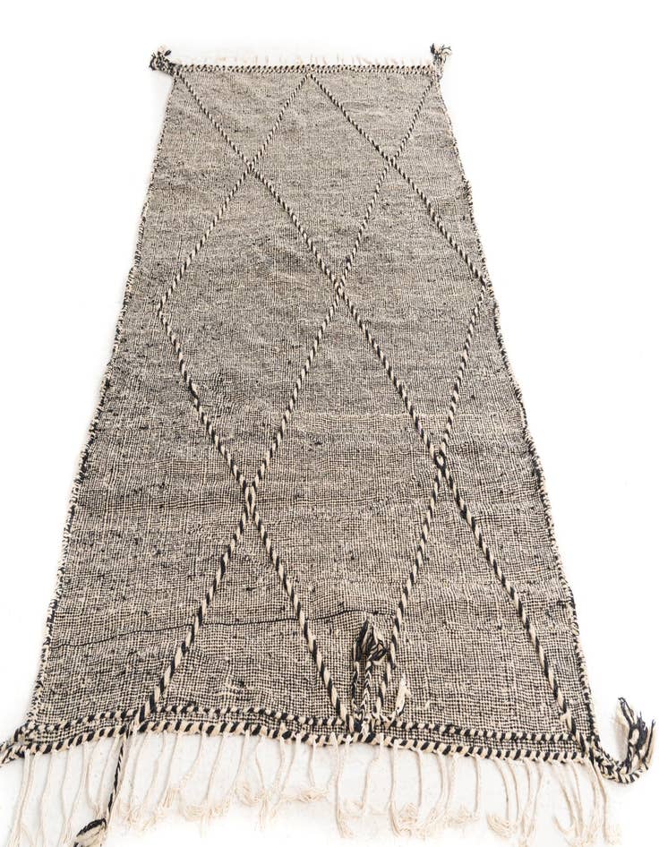 Detail image of  5' 2 x 8' 5  Hand Knotted Moroccan Wool Rug