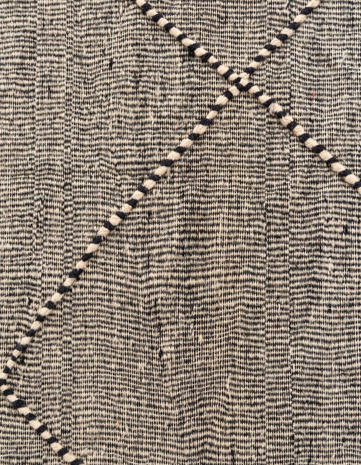 Detail image of  5' 2 x 8' 5  Hand Knotted Moroccan Wool Rug