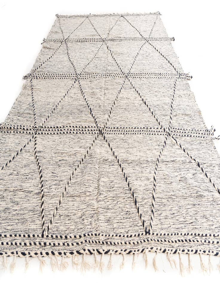 Detail image of  9' x 12' 10  Hand Knotted Moroccan Wool Rug