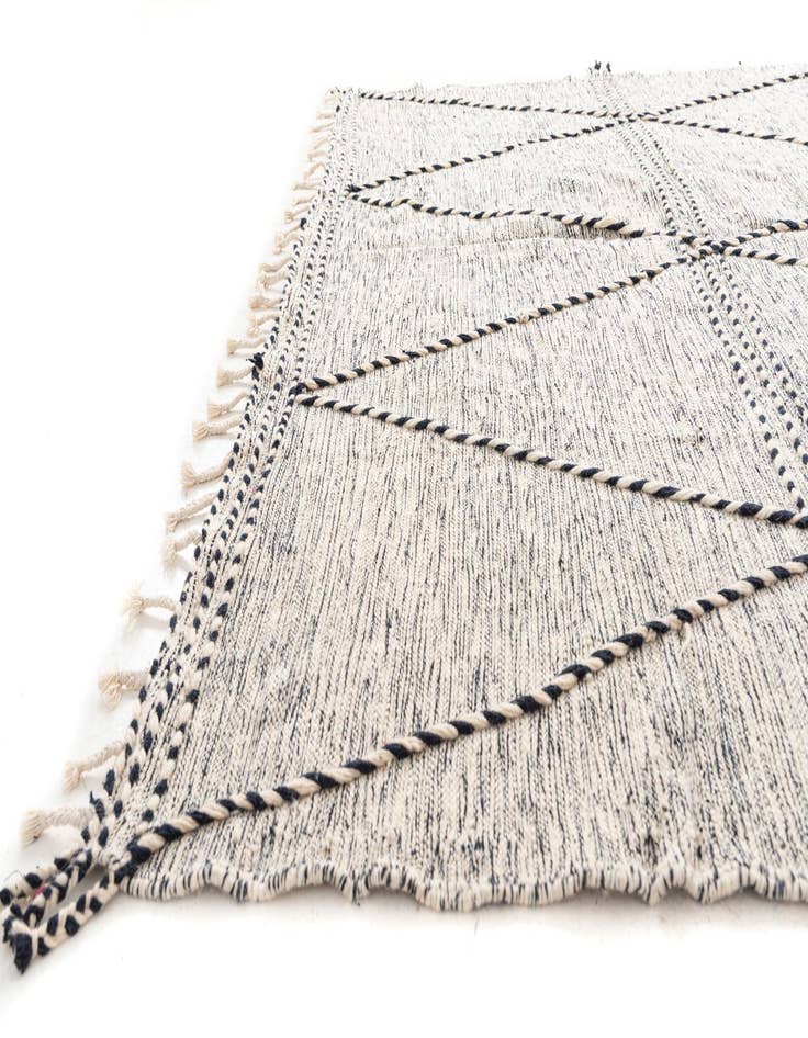 Detail image of  9' x 12' 10  Hand Knotted Moroccan Wool Rug