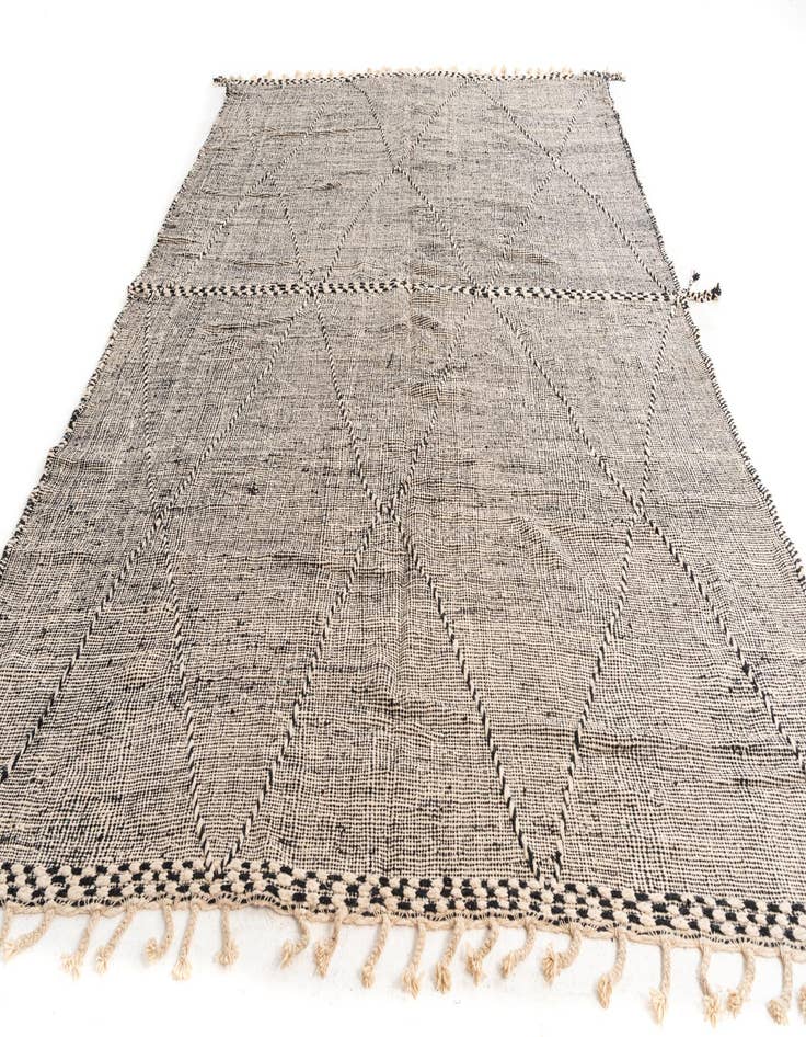 Detail image of  9' x 13' 3  Hand Knotted Moroccan Wool Rug