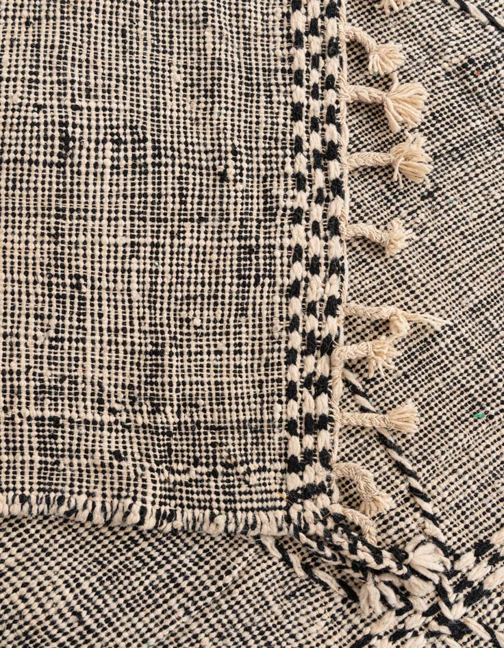 Detail image of  9' x 13' 3  Hand Knotted Moroccan Wool Rug