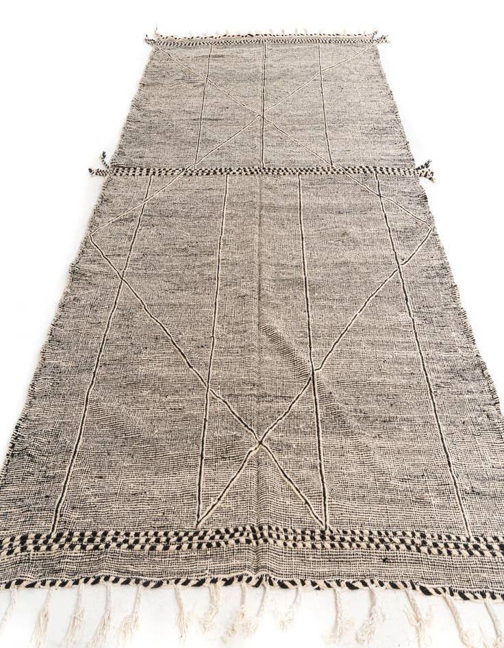 Detail image of  7' 7 x 11' 4  Hand Knotted Moroccan Wool Rug