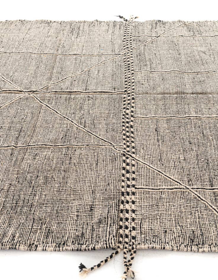 Detail image of  7' 7 x 11' 4  Hand Knotted Moroccan Wool Rug