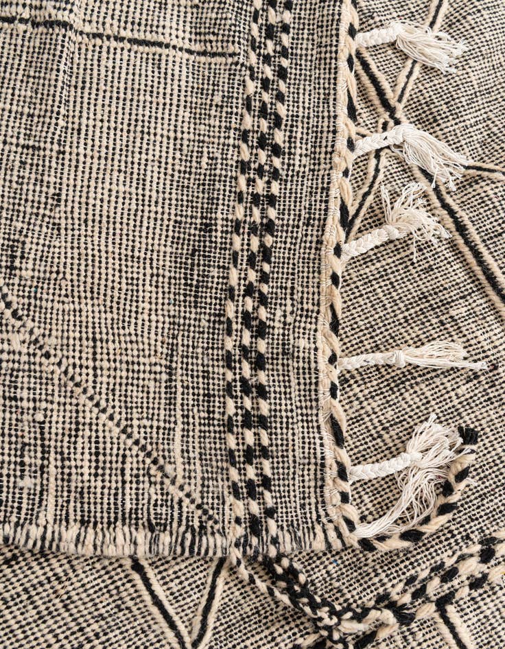 Detail image of  7' 7 x 11' 4  Hand Knotted Moroccan Wool Rug