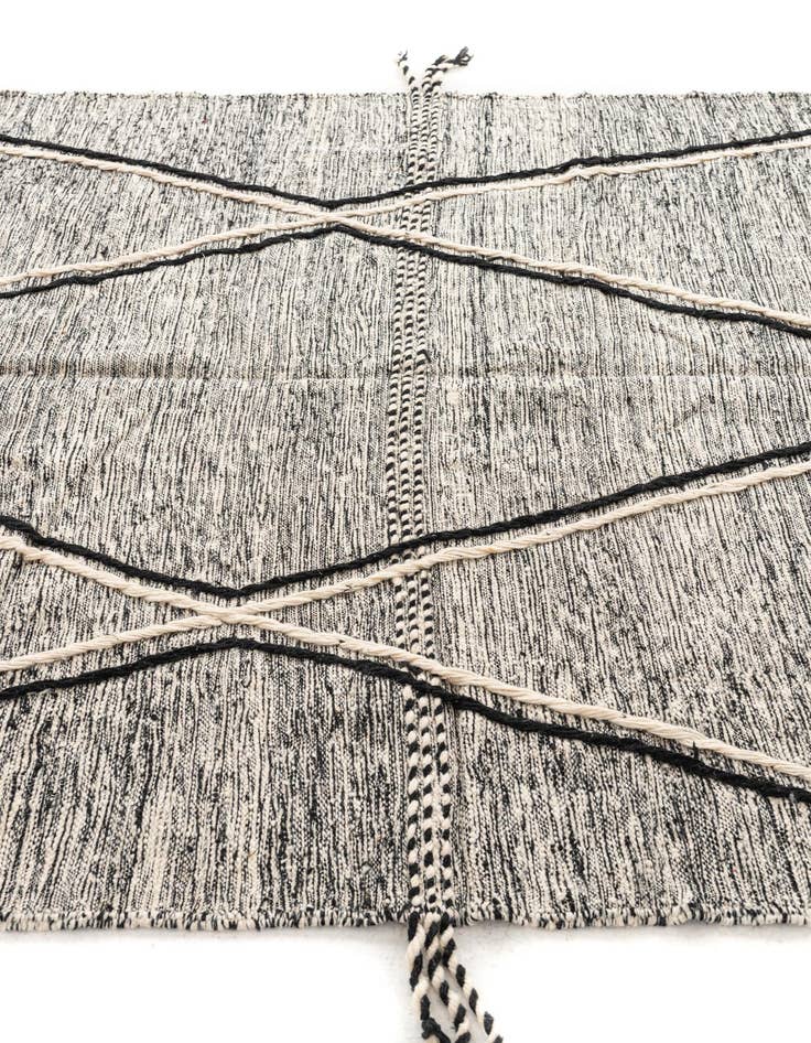 Detail image of  6' 6 x 9' 4  Hand Knotted Moroccan Wool Rug