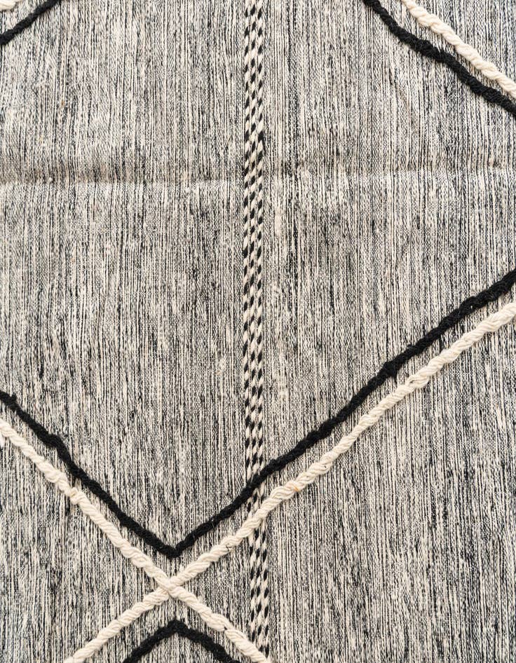 Detail image of  6' 6 x 9' 4  Hand Knotted Moroccan Wool Rug