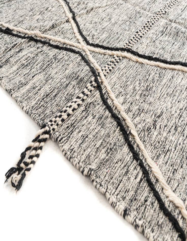 Detail image of  6' 6 x 9' 4  Hand Knotted Moroccan Wool Rug