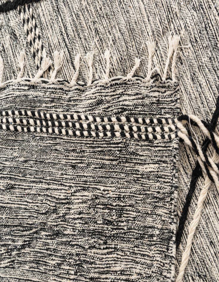 Detail image of  6' 6 x 9' 4  Hand Knotted Moroccan Wool Rug